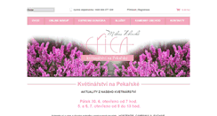 Desktop Screenshot of kvetiny-erica.cz