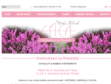 Tablet Screenshot of kvetiny-erica.cz